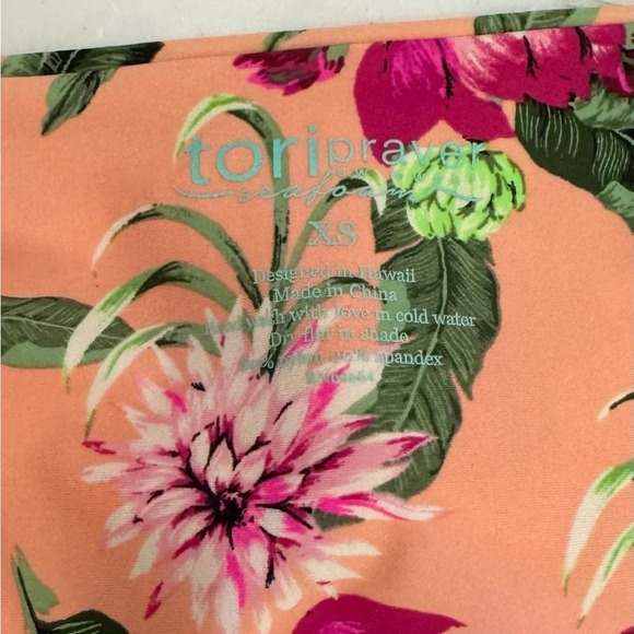 Tori Praver | Seafoam Bikini Two Piece Floral Wrap Around Cheeky - Picture 15 of 15